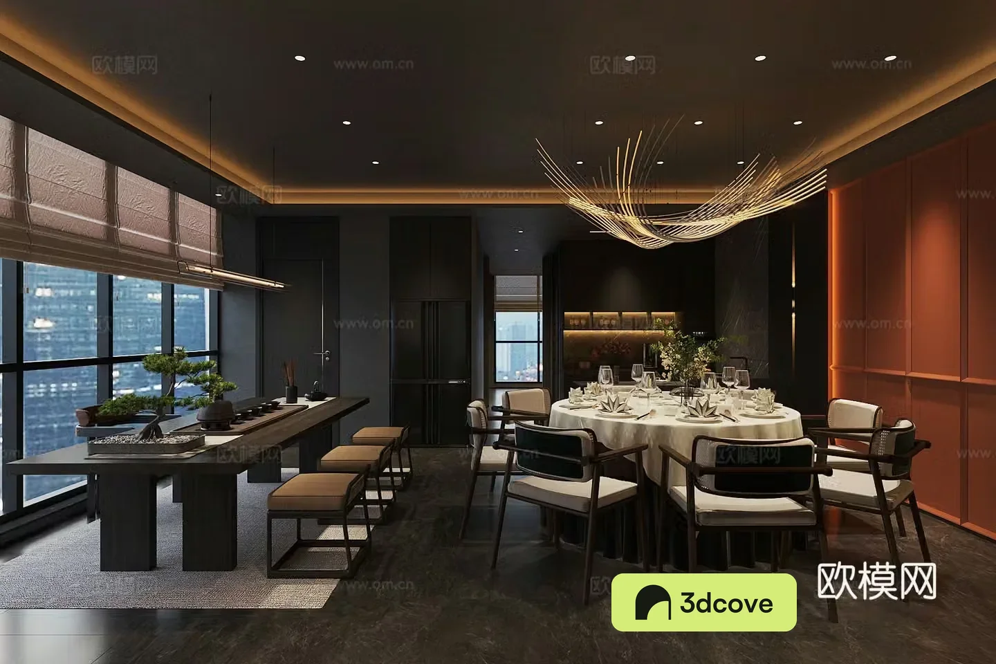 New Chinese-style Chinese restaurant private room