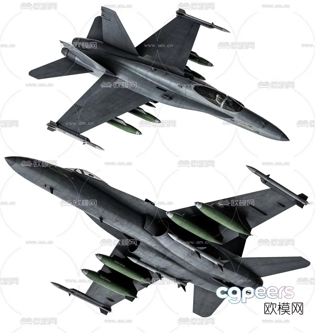Modern fighter aircraft model toy 3d model