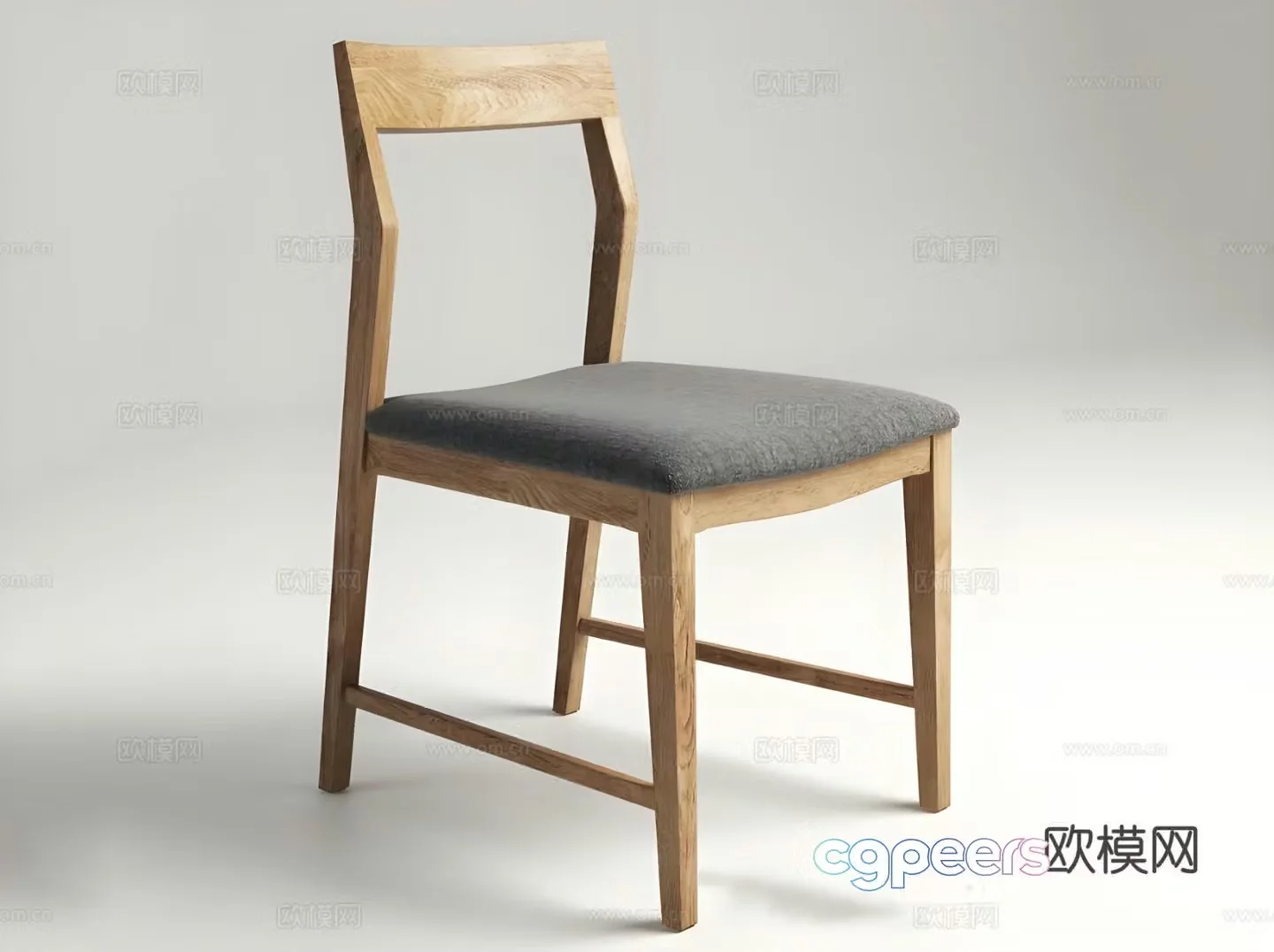 Wabi-sabi chair dining chair 3d model