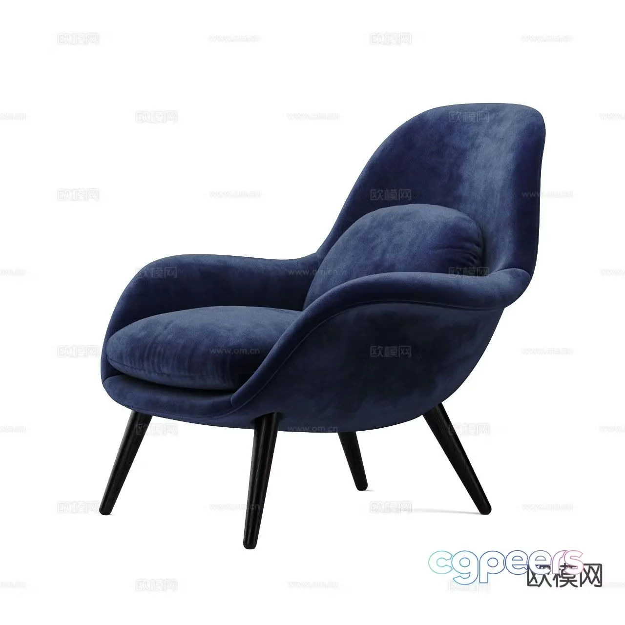 Modern leisure chair sofa chair 3d model