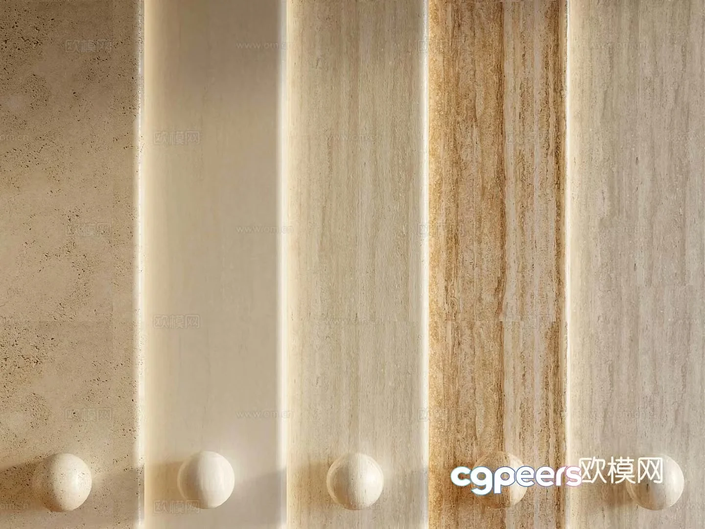 14 modern stone marble stone slab cave stone granite 3d model