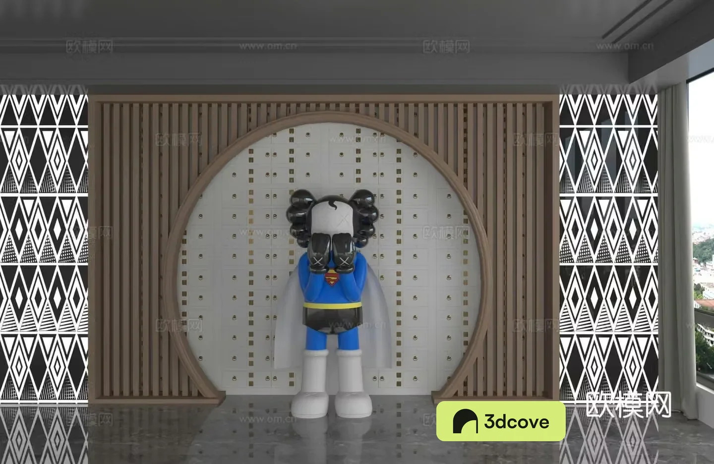 Modern background wall