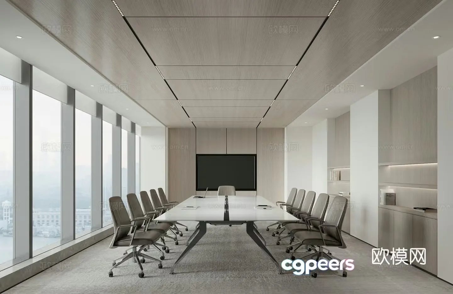 Modern conference room 3d model