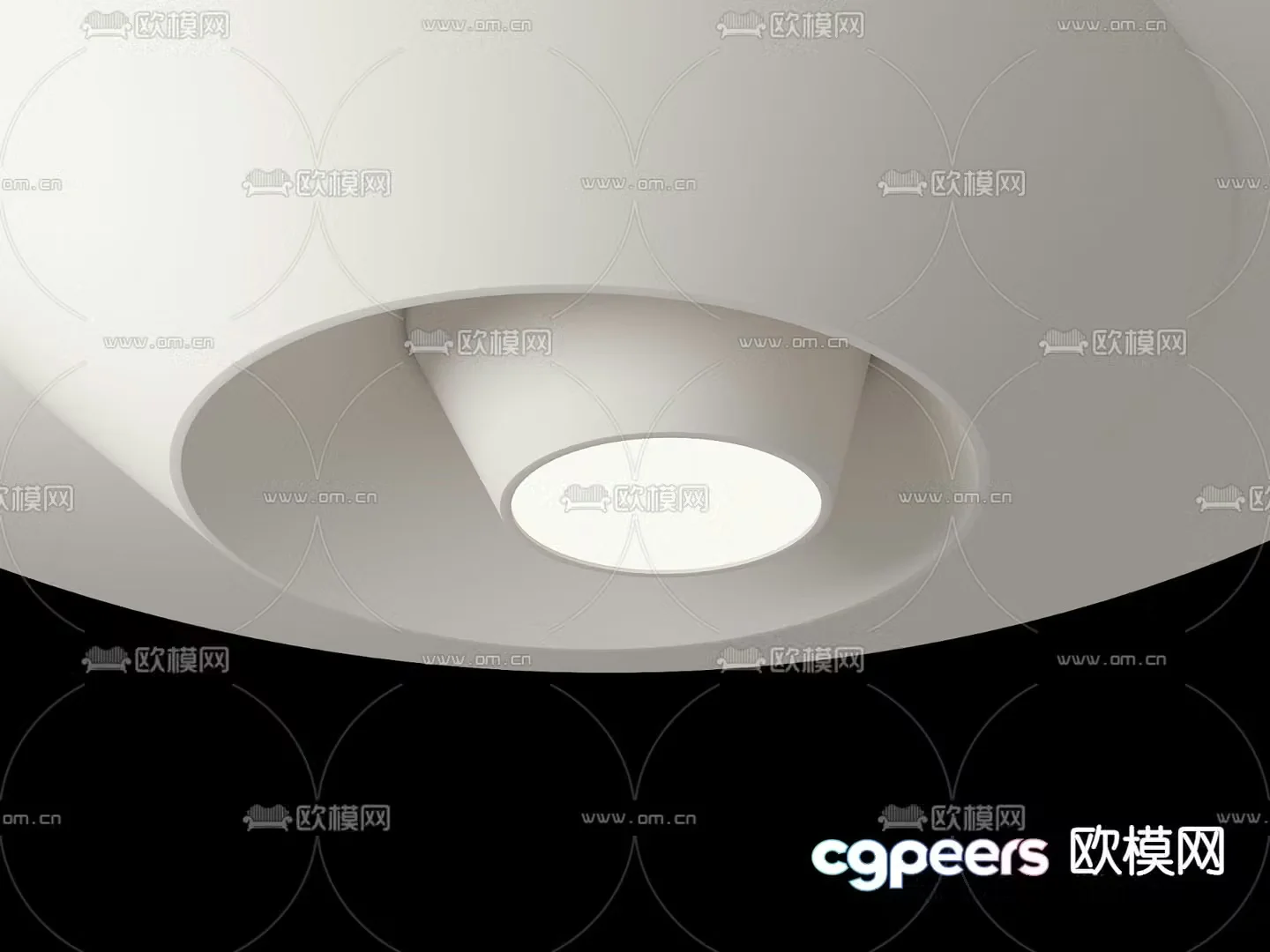 Round ceiling ceiling 3d model