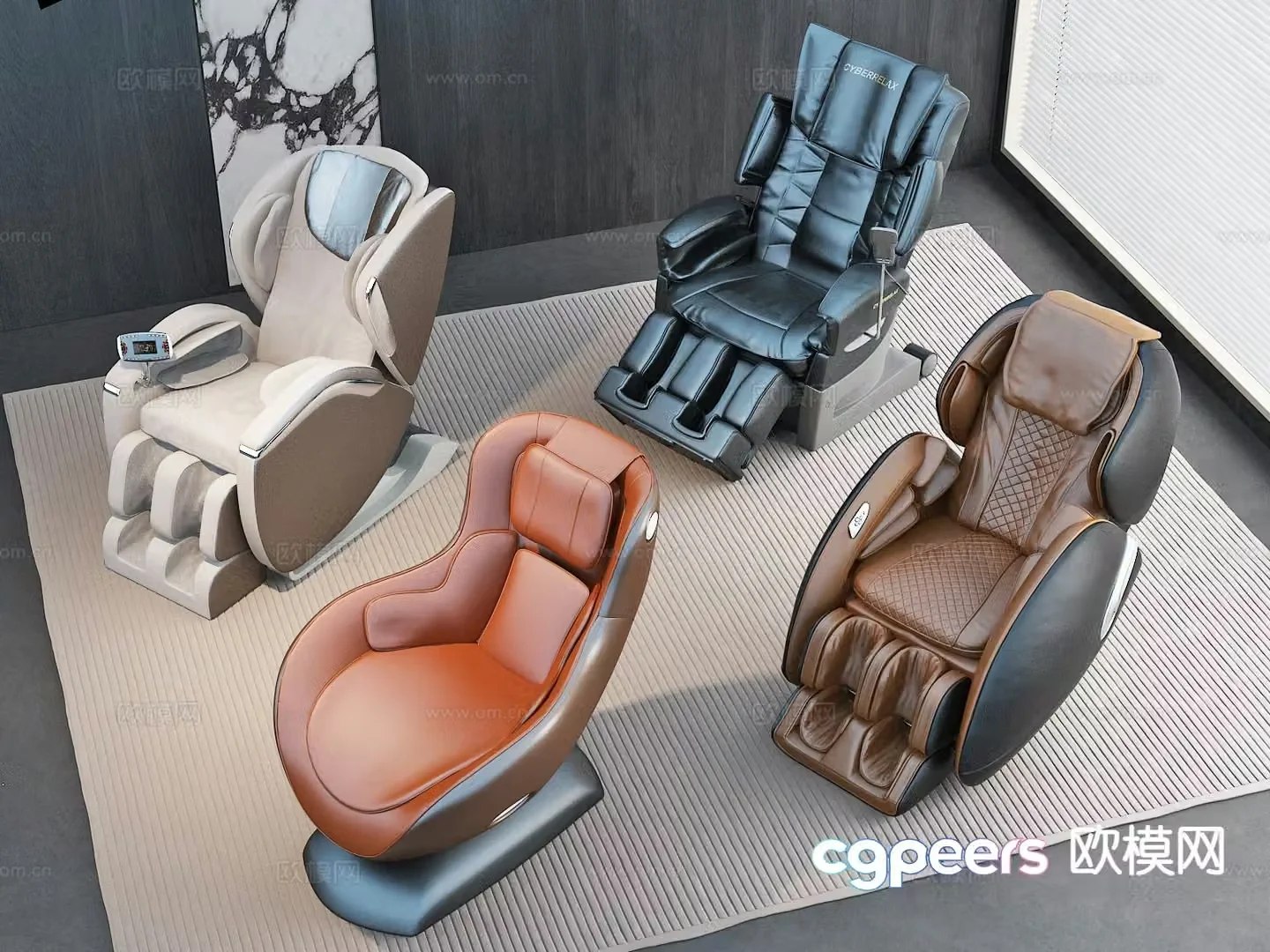 Modern massage chair massage sofa 3d model