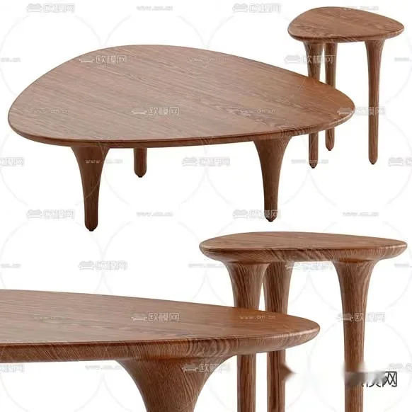 Wooden Coffee Tables 3D Model – 16931 – VRAY Render