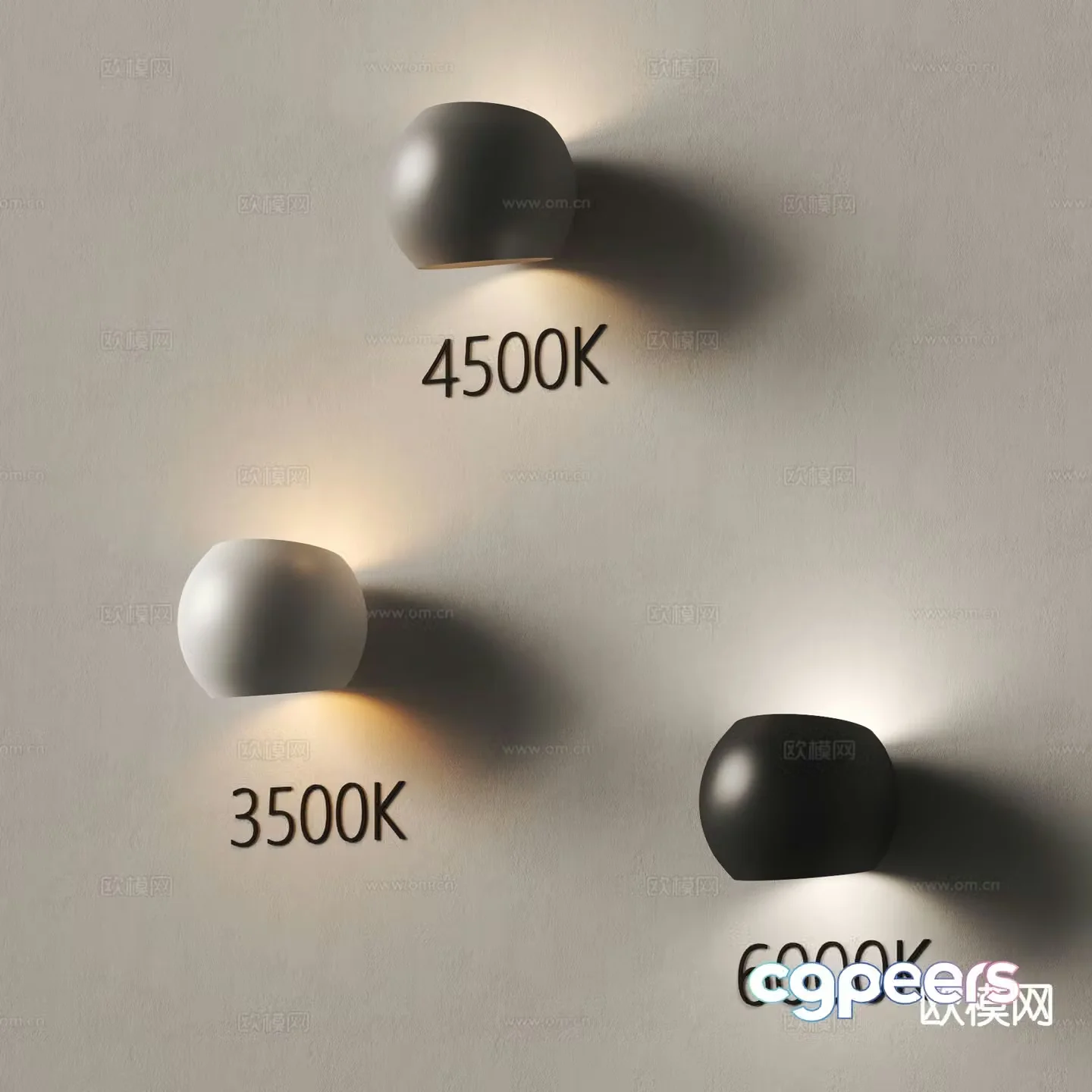 Modern wall lamp personalized wall lamp plaster wall lamp 3d model