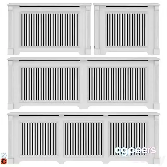 3ds Max Free – Decorative radiator screen set_05