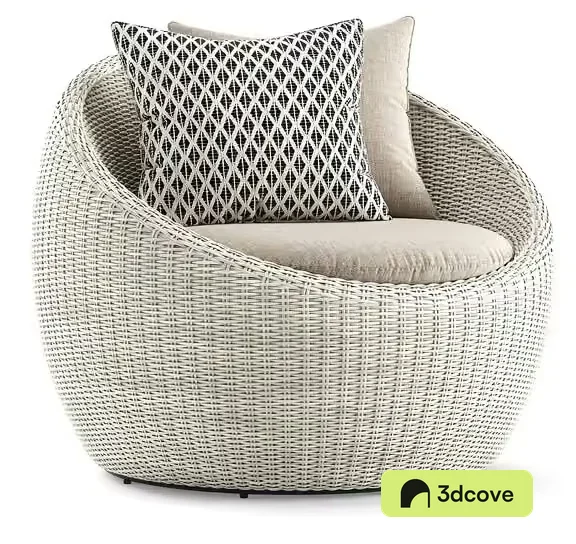 White Wicker Chair