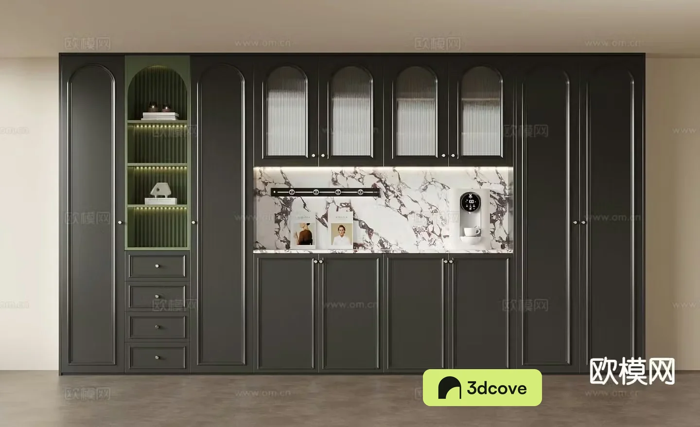 French wine cabinet sideboard