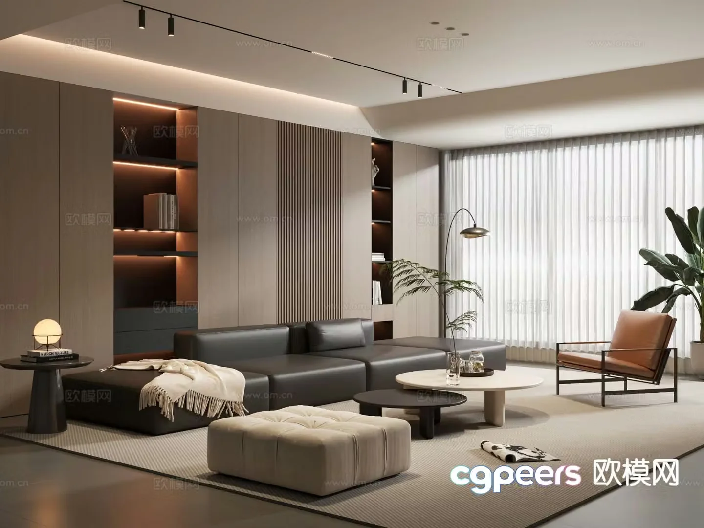 Italian living room 3d model