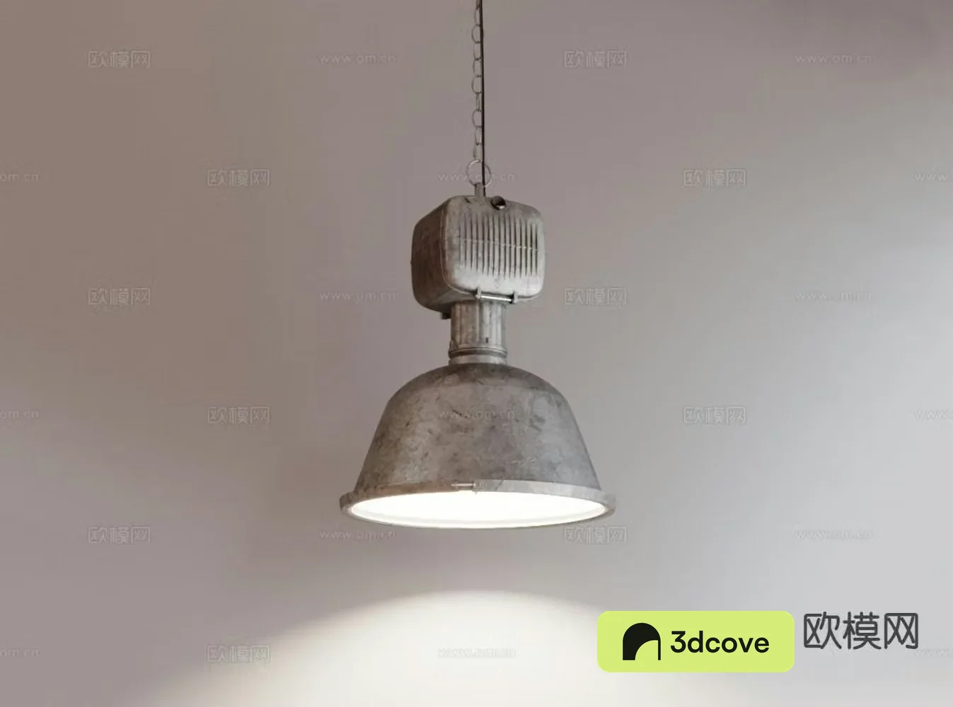 Industrial style chandelier