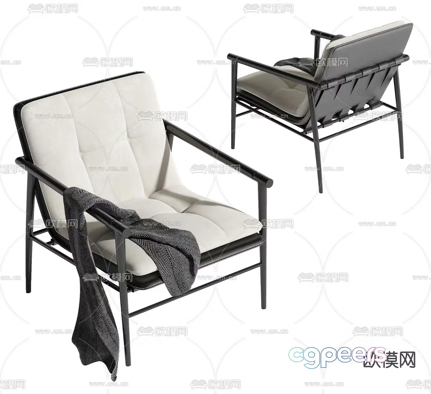 Modern lounge chair 3d model