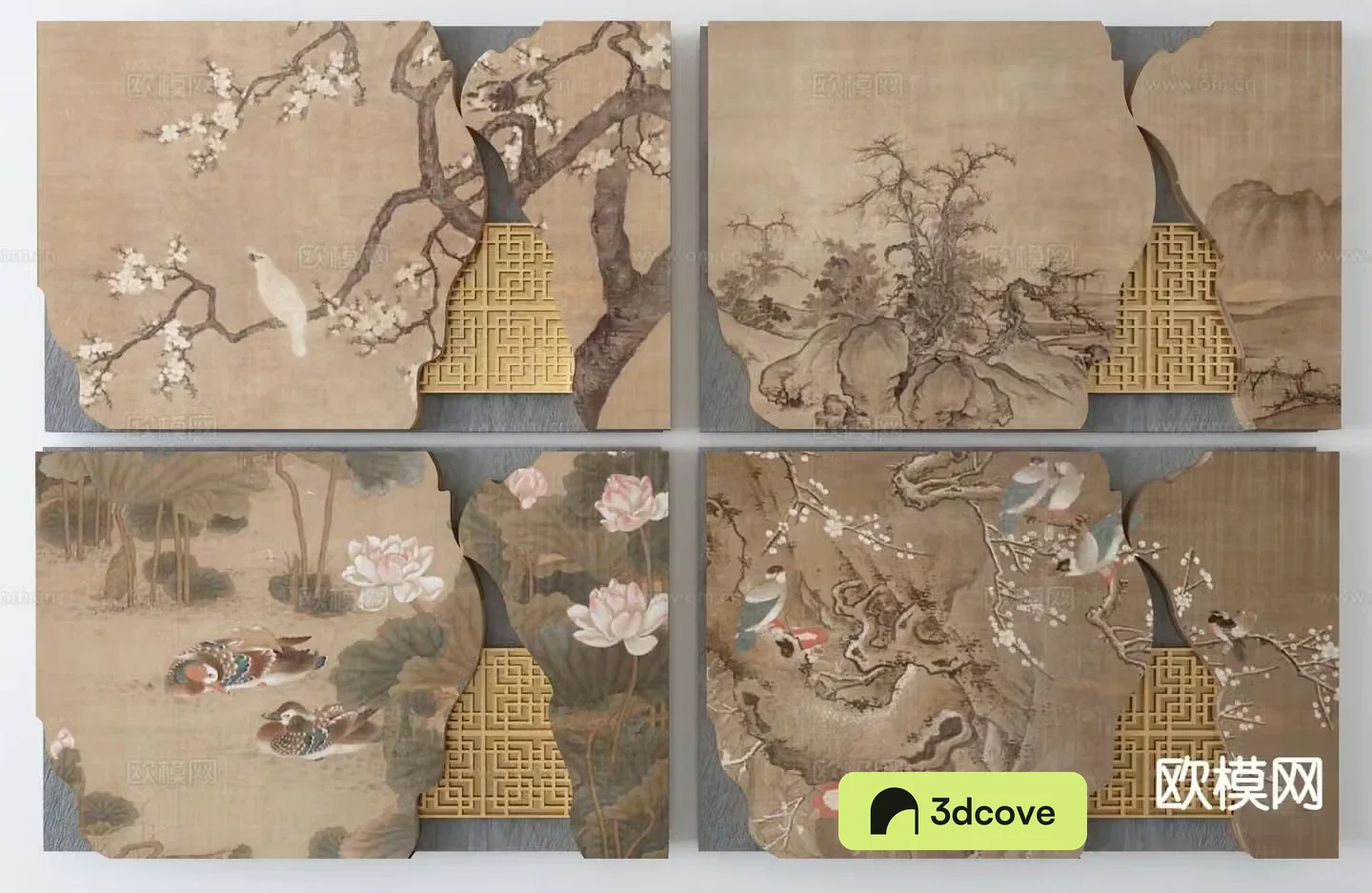 New Chinese style hanging decorations Zen wall decoration