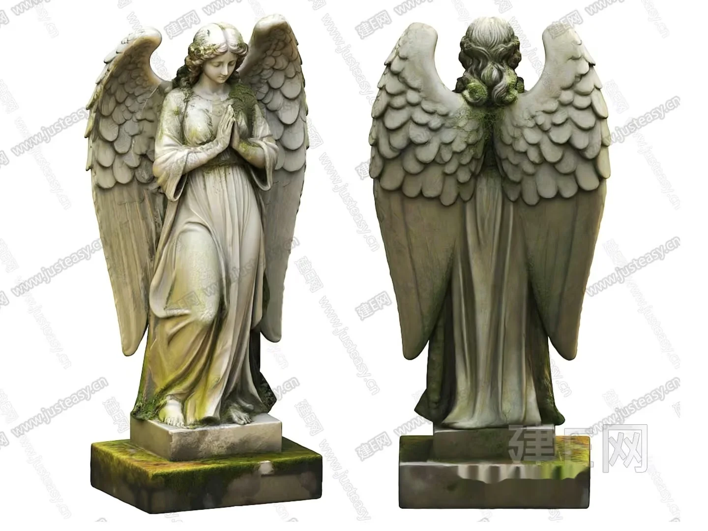 An Angel Statue 3D Model – 9784 – VRAY Render