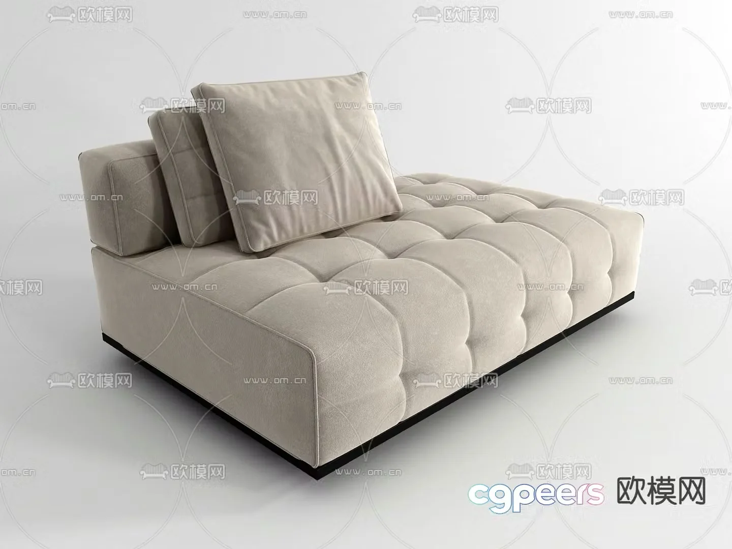 Modern sofa stool single sofa 3d model