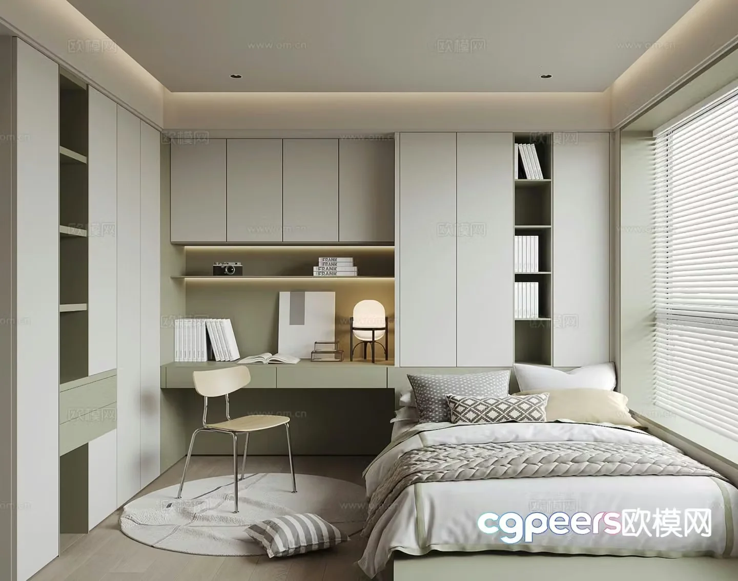 3d model of tatami bedroom and second bedroom