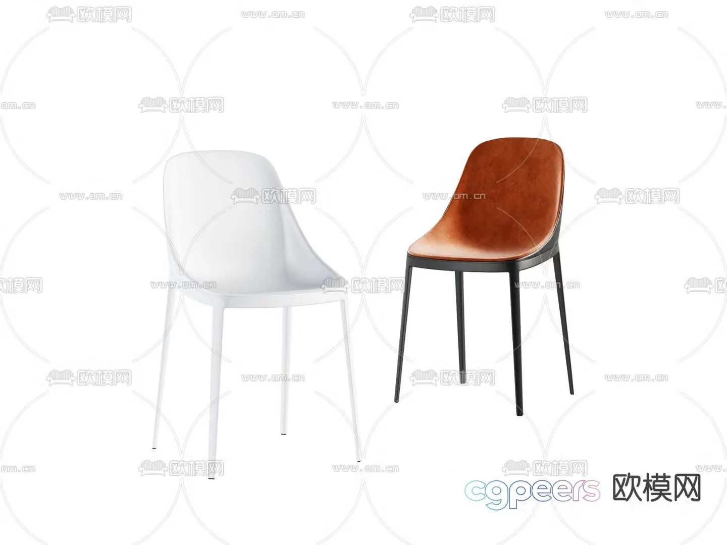 Modern chair Dining chair 3d model