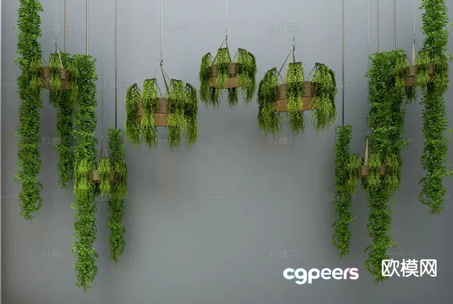Modern plant chandelier restaurant chandelier art chandelier 3d model