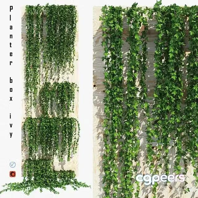 3ds Max Free – Planter box ivy
