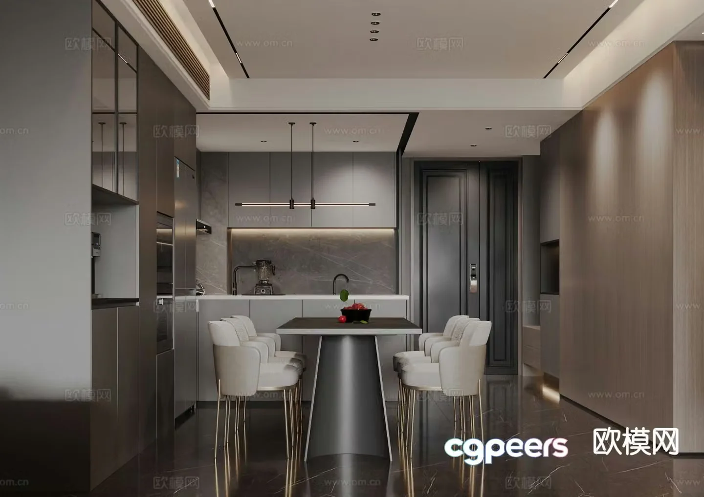 Modern restaurant 3d model