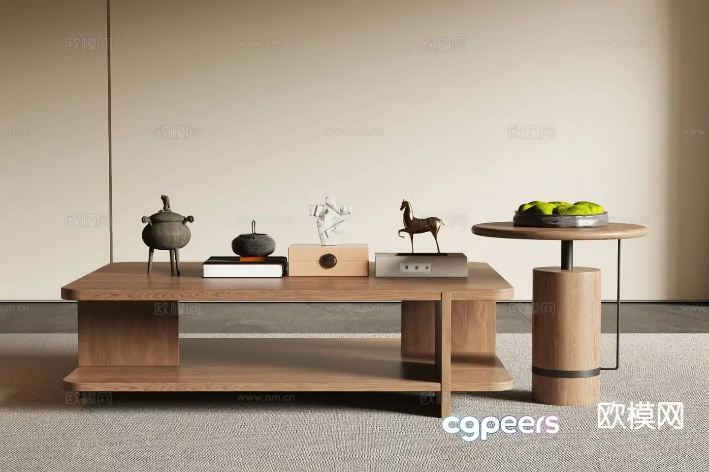 New Chinese coffee table 3d model