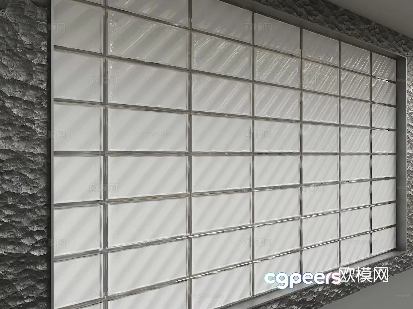 Modern background wall 3d model