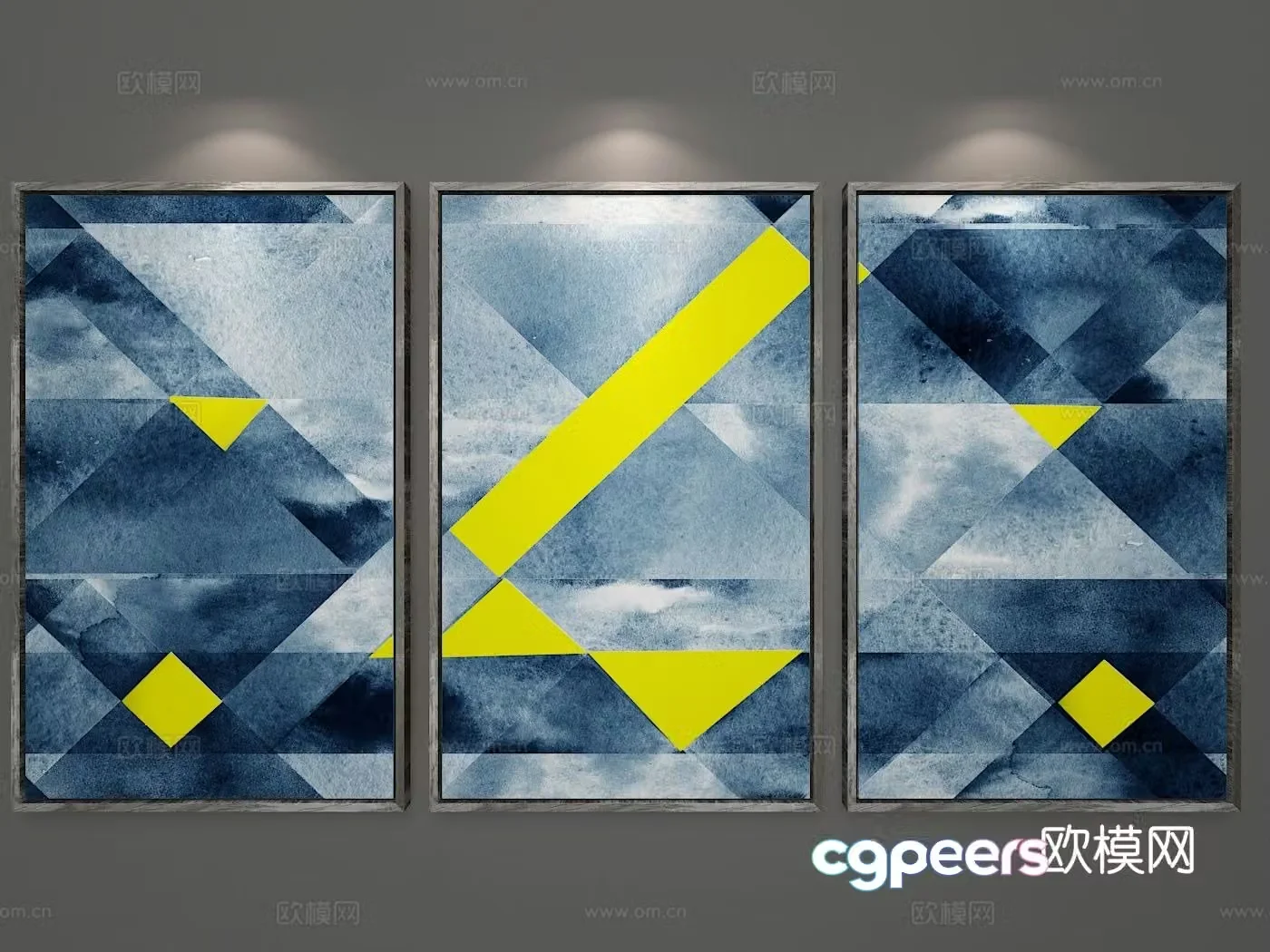 Decorative painting art painting hanging painting 3d model