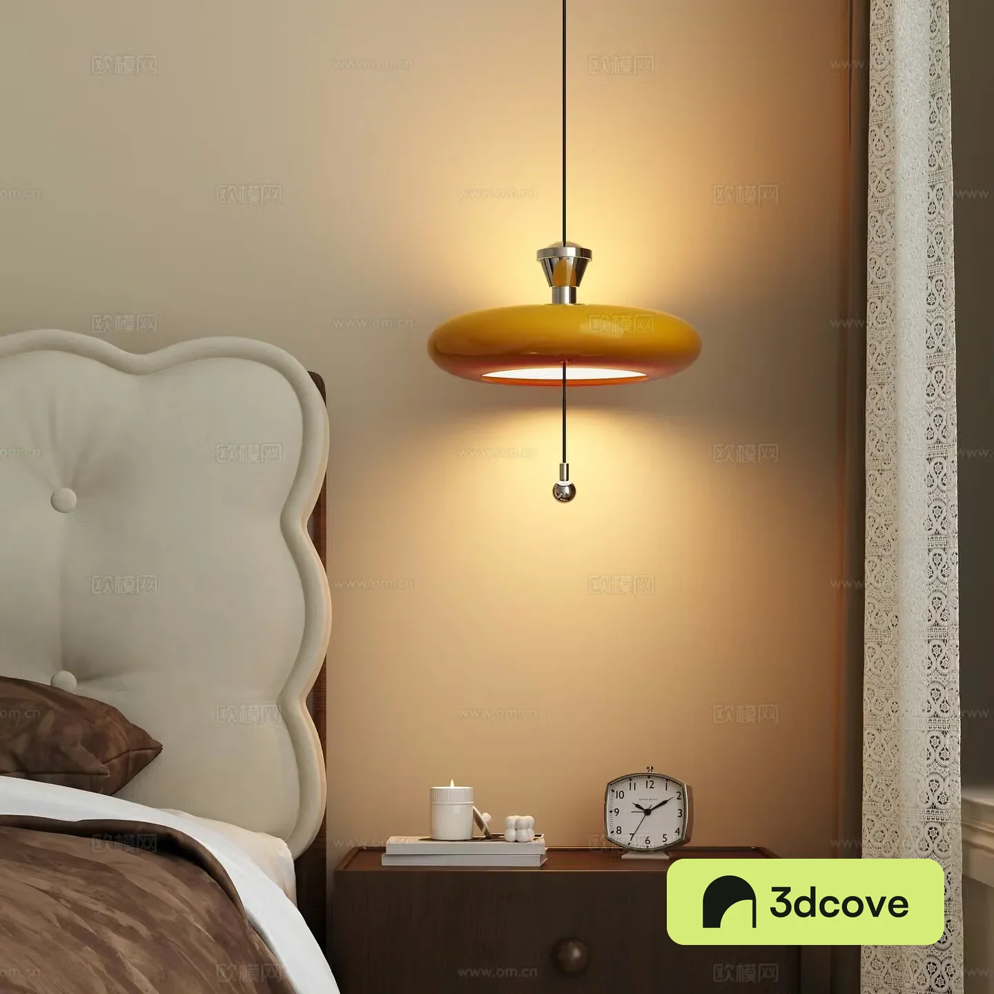 Modern bedside small chandelier