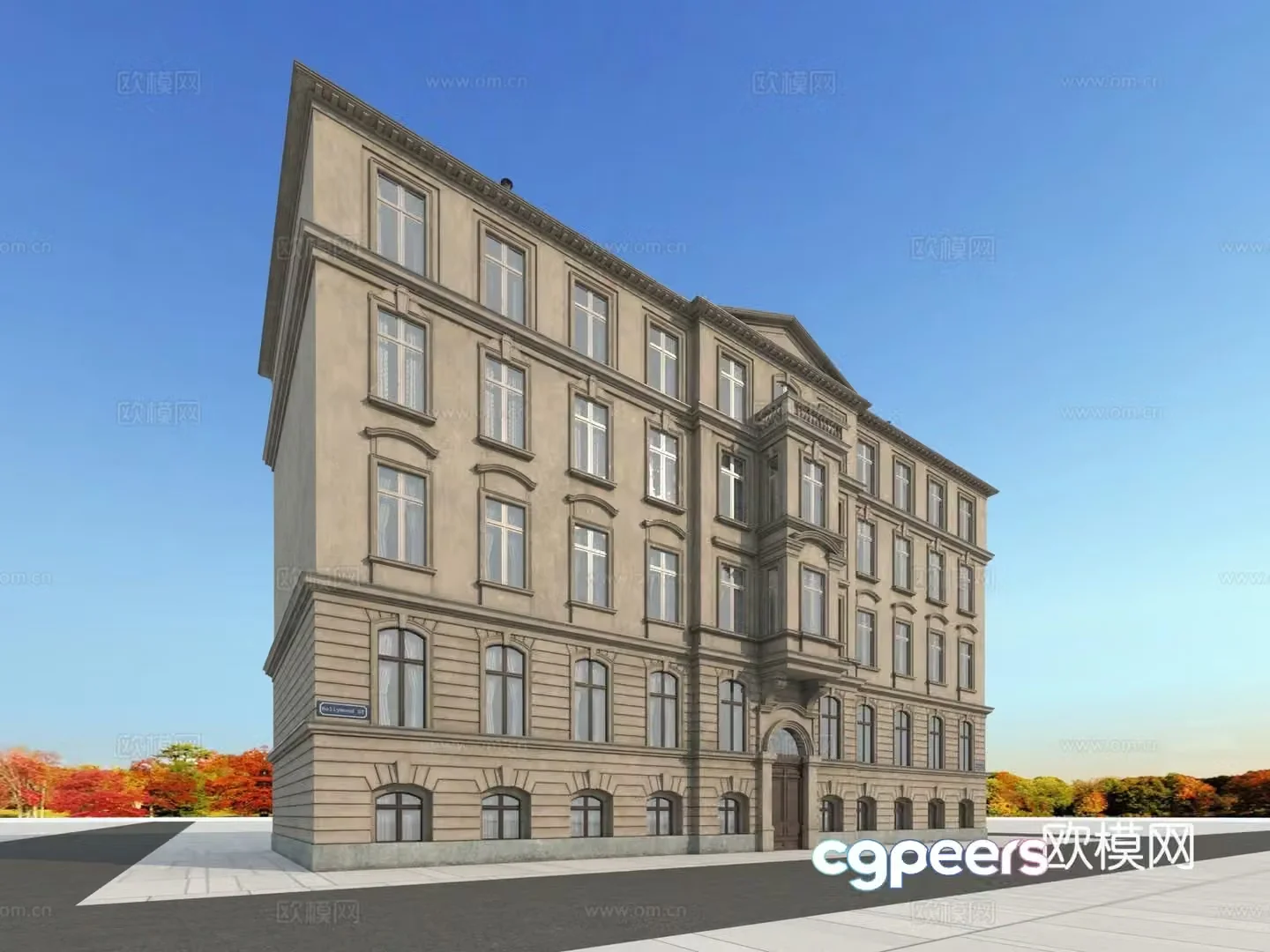 Building building exterior 3d model