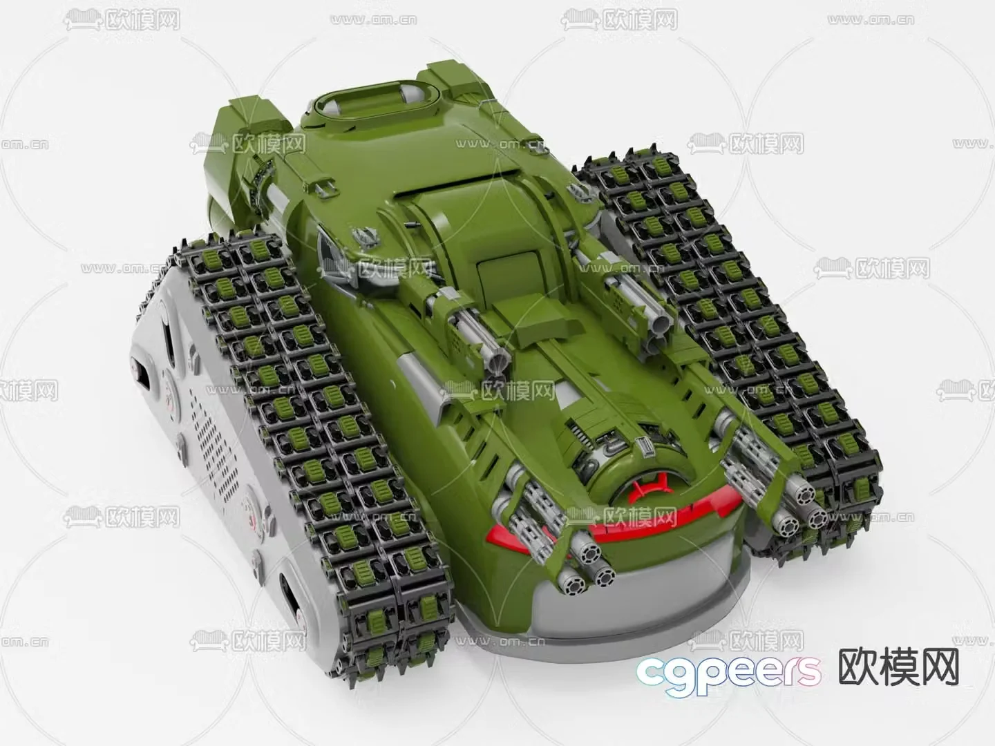 Tank LEGO building block toy mecha trendy 3D model