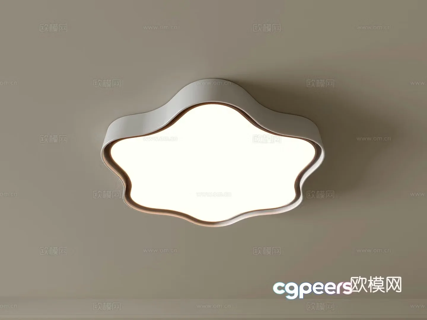 Modern ceiling lamp Geometric ceiling lamp Bedroom lamp Artistic shaped lamp Fashion living room lamp 3D model