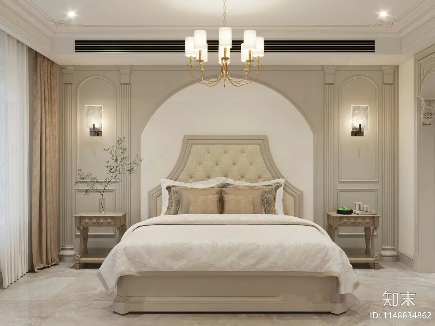 Cozy Bedroom 3D Model – 16378 – VRAY Render
