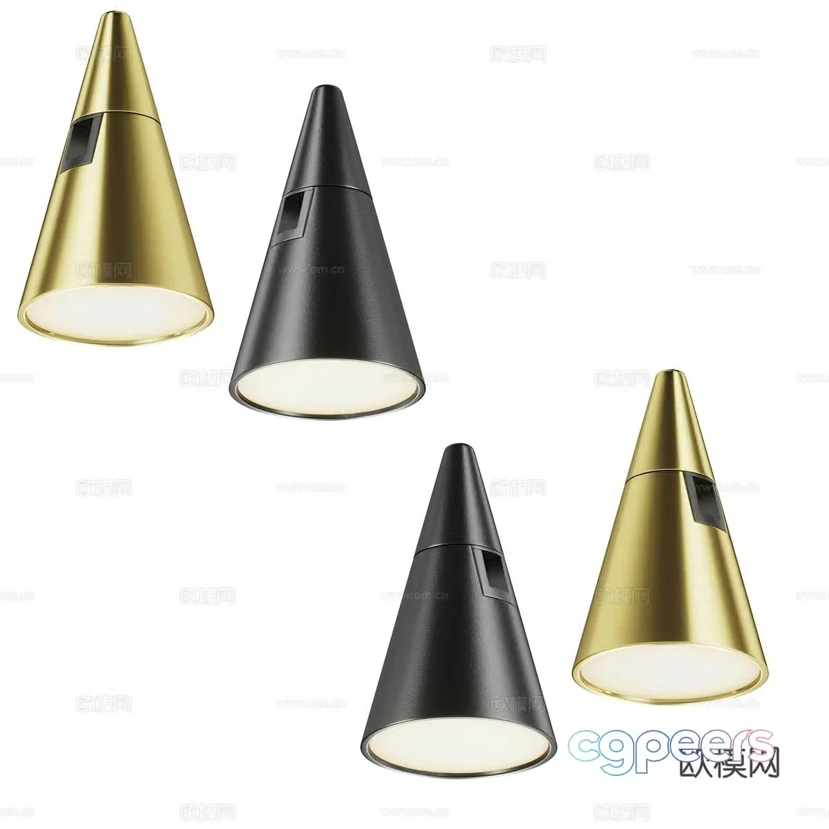 Surface mounted downlight spotlight magnetic light 3D model
