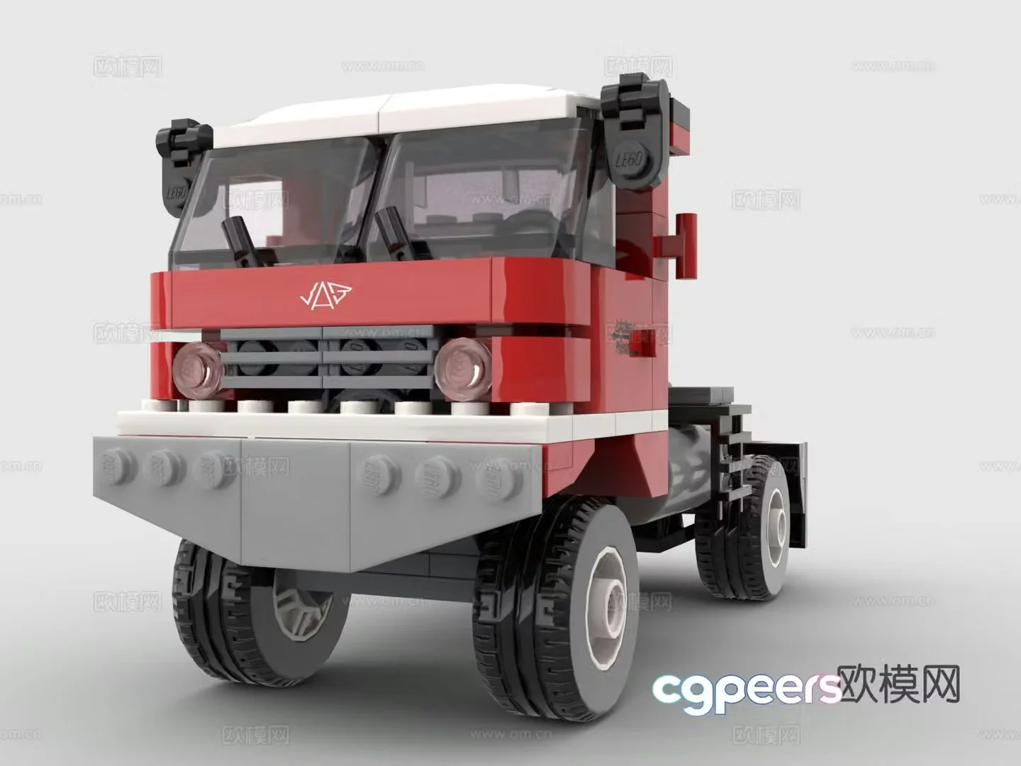 Lego LEGO toys building blocks truck front truck front 3d model
