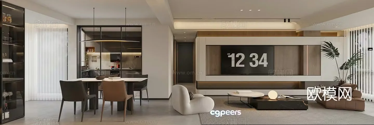 Italian restaurant 3d model