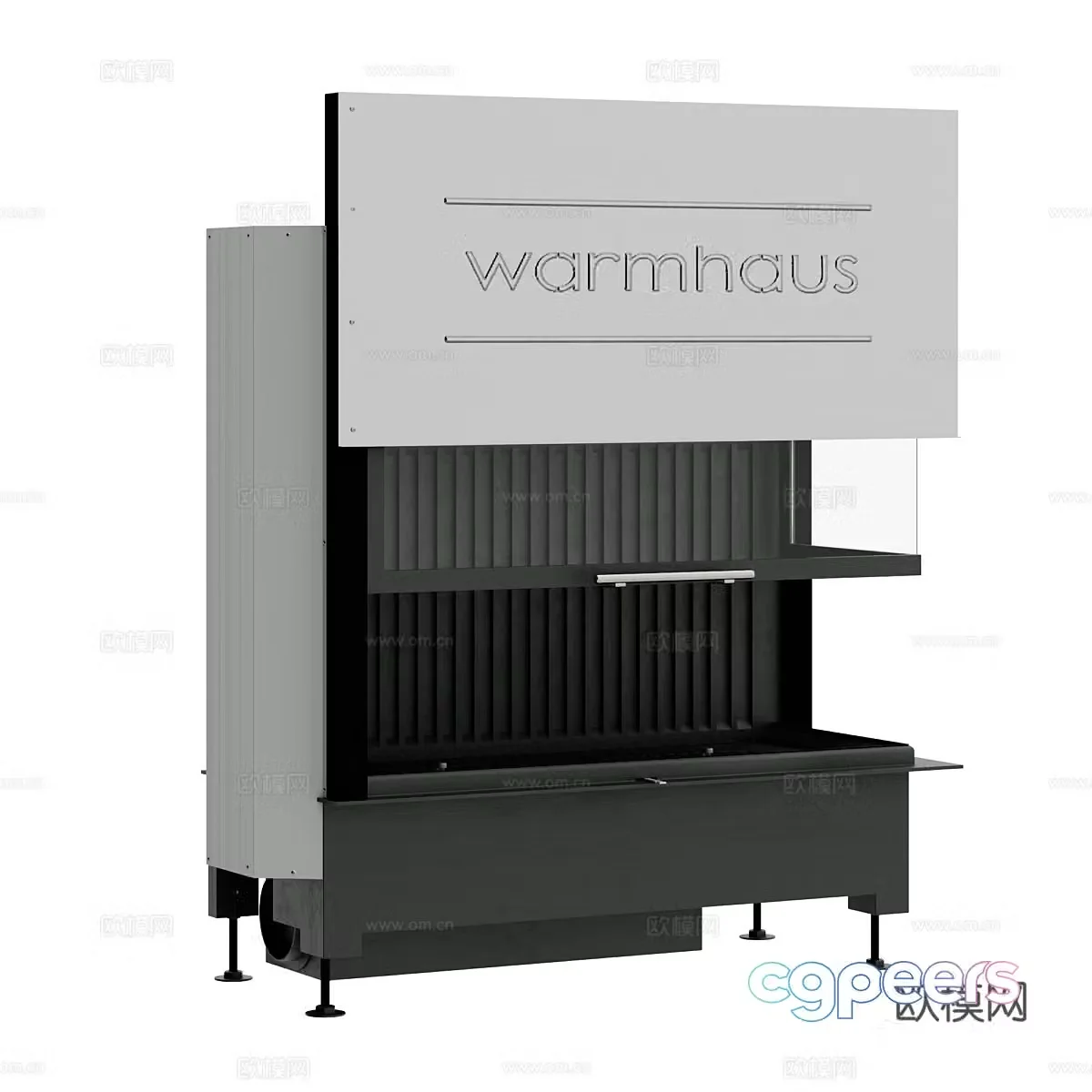 Modern minimalist fireplace fireplace minimalist fireplace living room fireplace 3d model