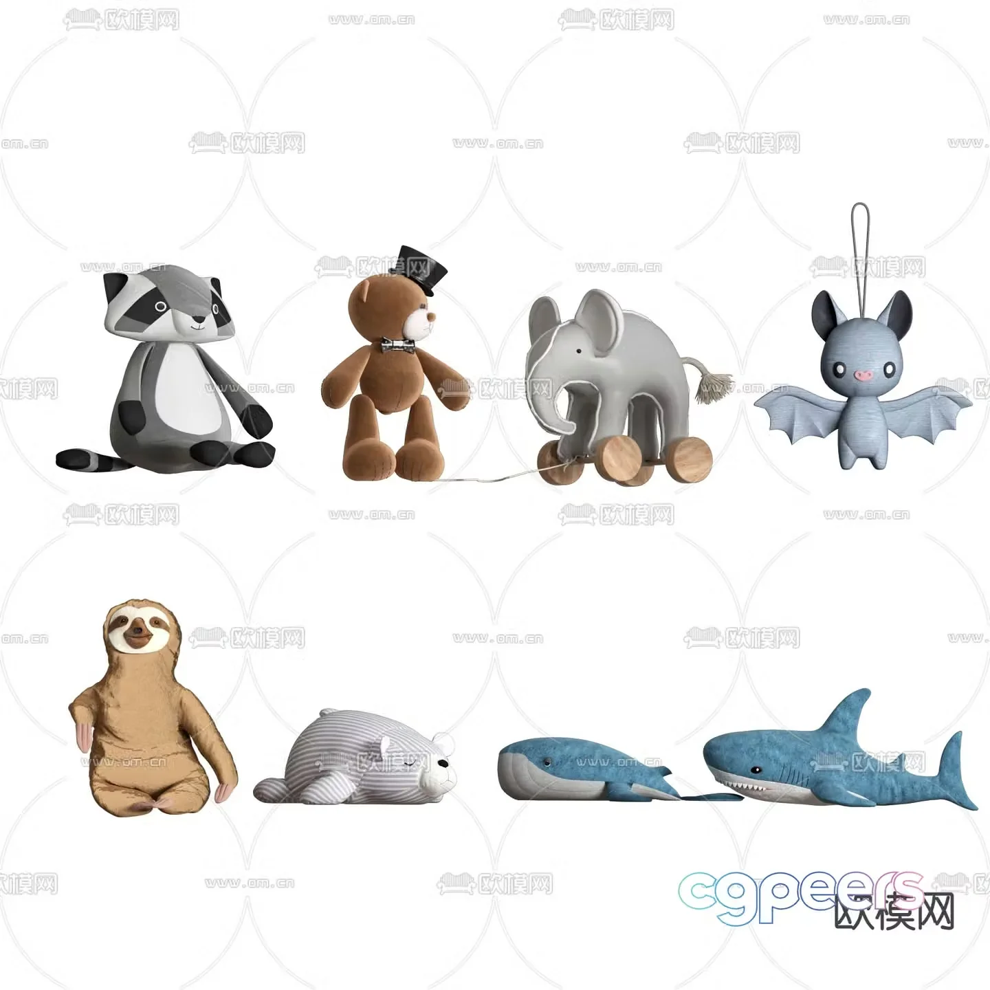 Modern children’s toy doll 3d model