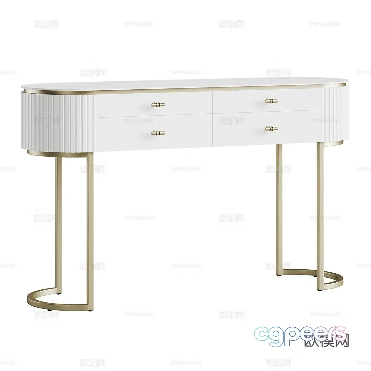 Modern simple light luxury dressing table dressing table simple dressing table 3D model