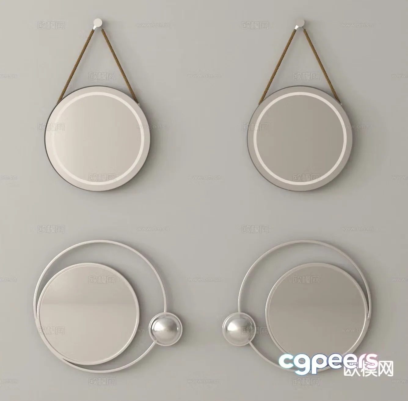 Modern mirror bathroom mirror cosmetic mirror bathroom mirror 3d model