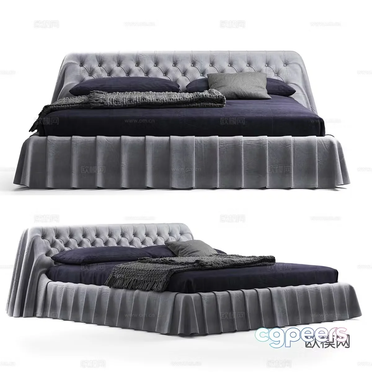 Busnelli Bohemian Bed 3D Model