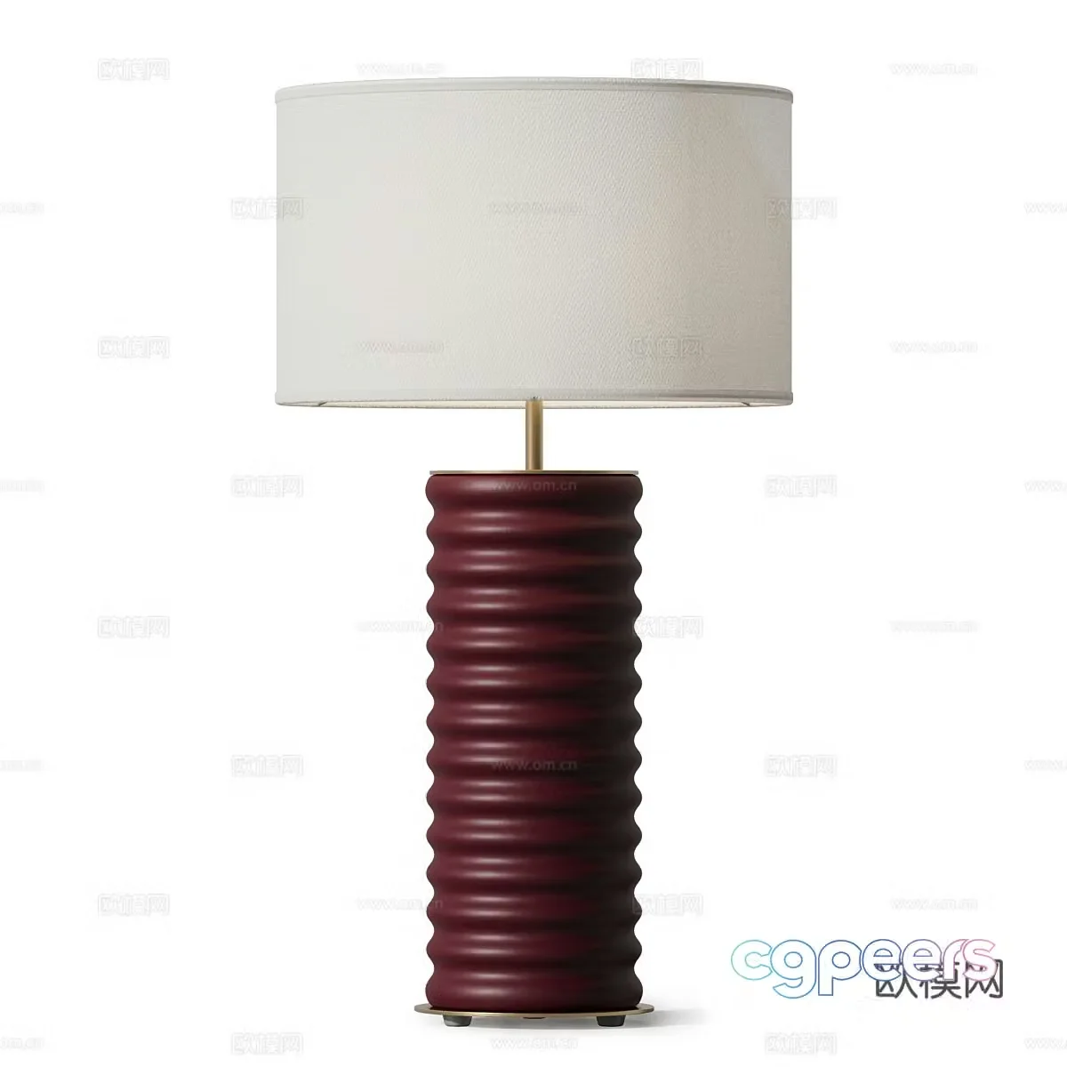 Desk lamp Dantone Home Taro maroon 3d model