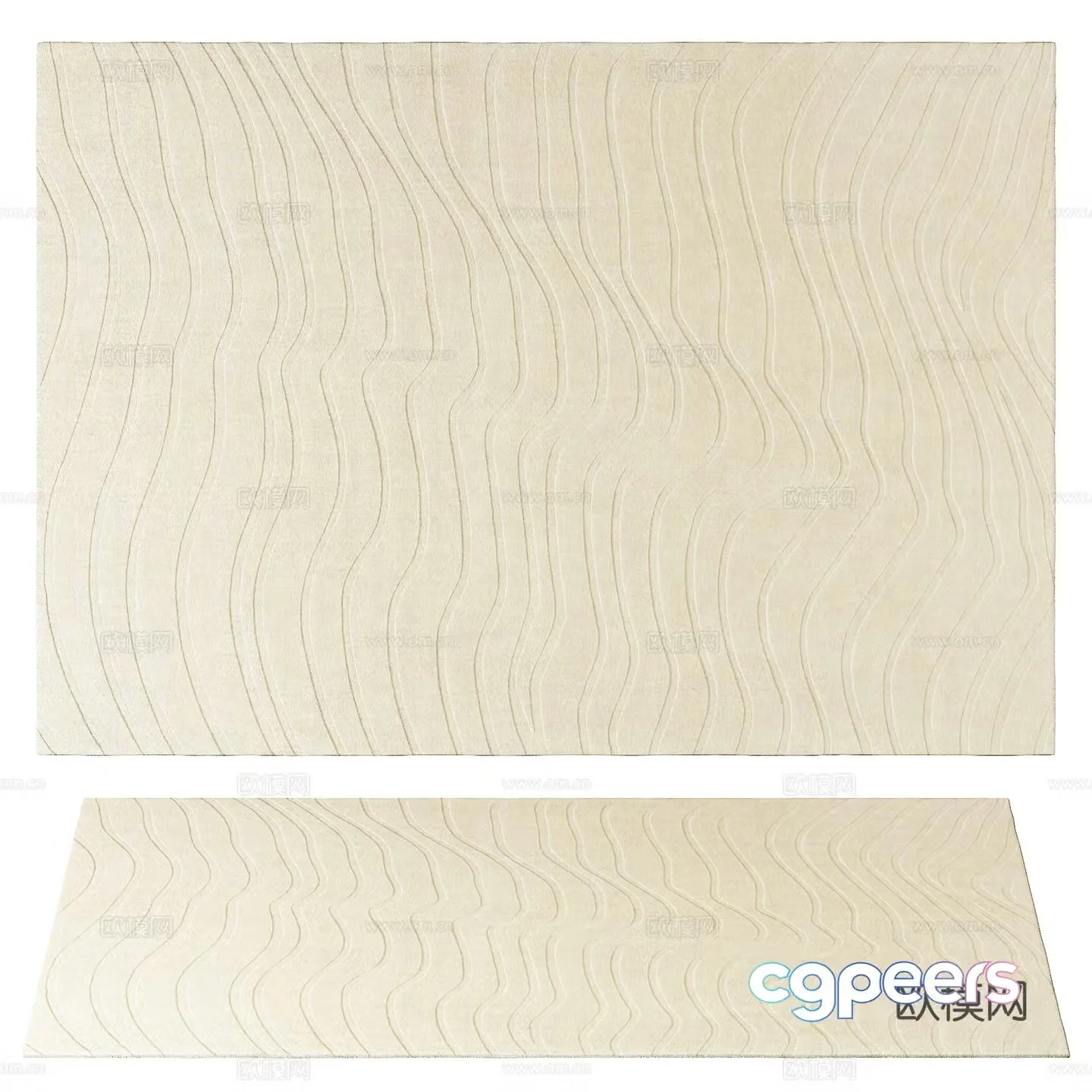 Modern carpet 3d model