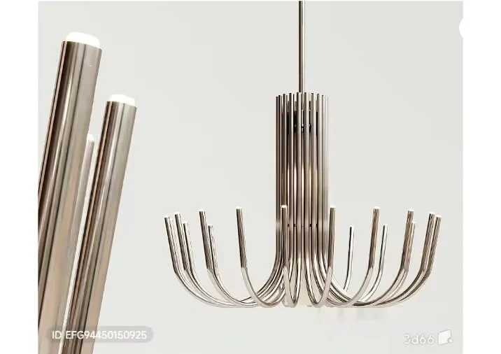 Gold Light Fixture 3D Model – 11348 – VRAY Render