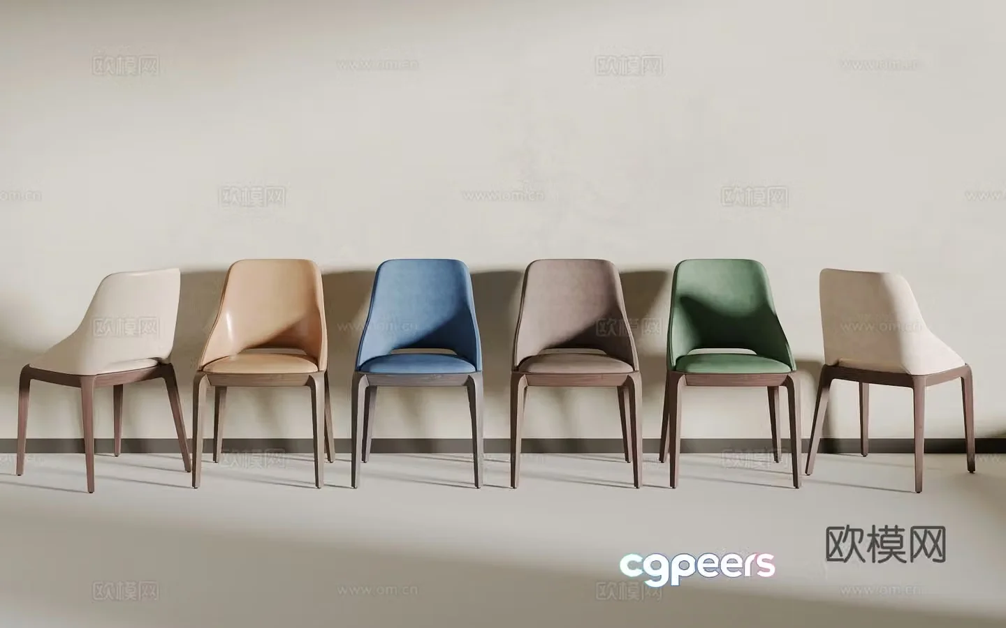 Modern single chair 3d model