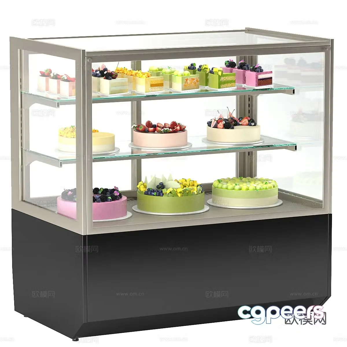 Dessert cabinet cake cabinet 3d model