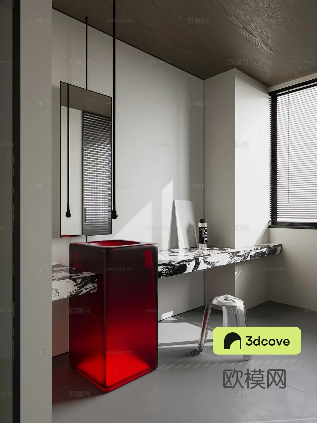 Modern minimalist bathroom
