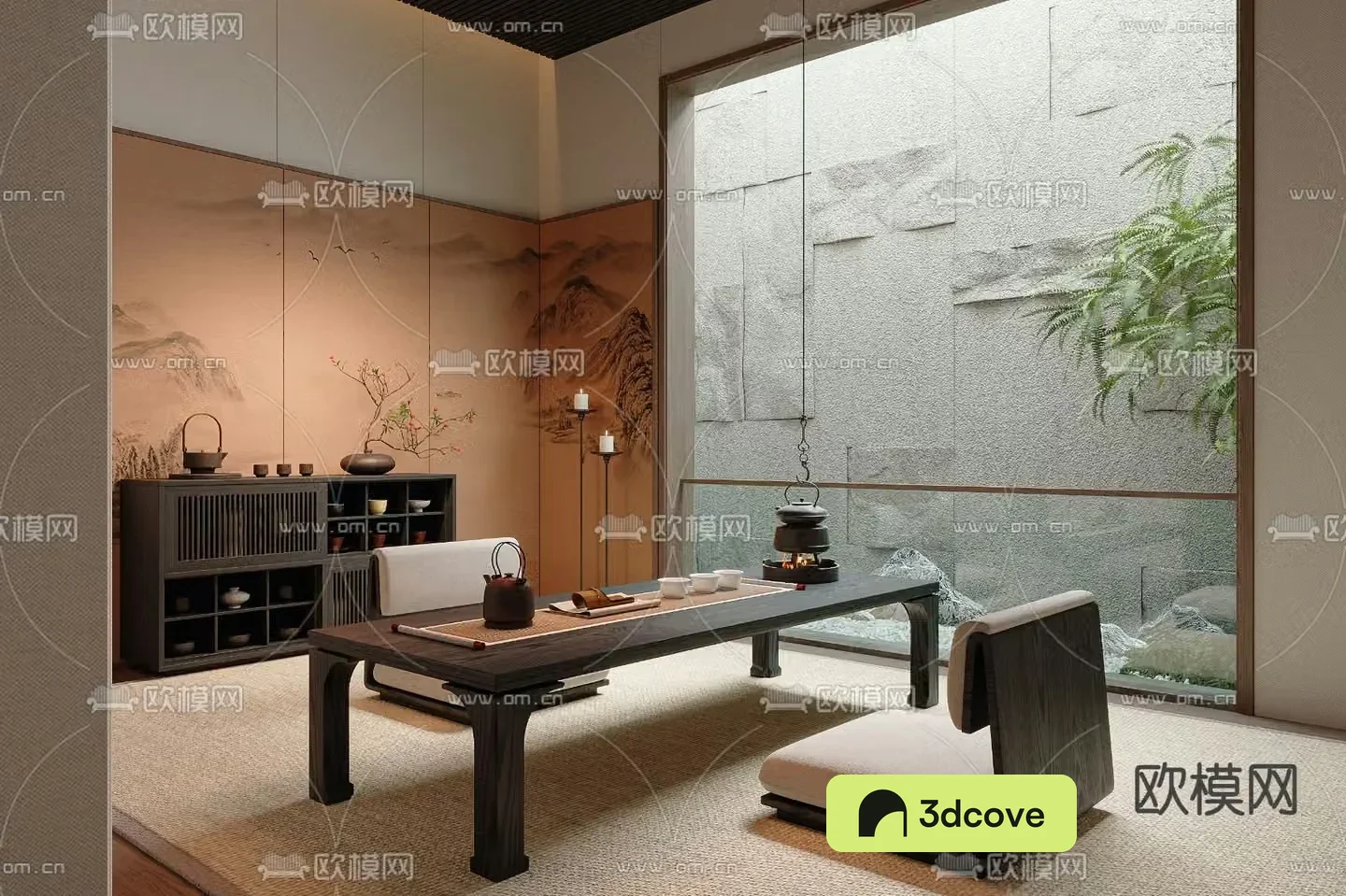New Chinese style tea table tatami tea table