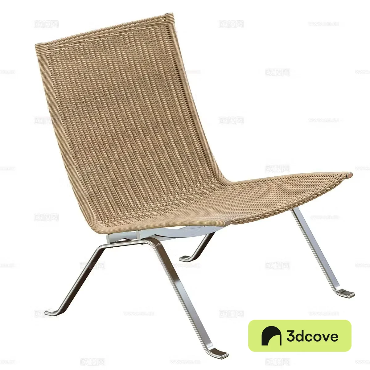 Modern Fritz Hansen Wicker Chair