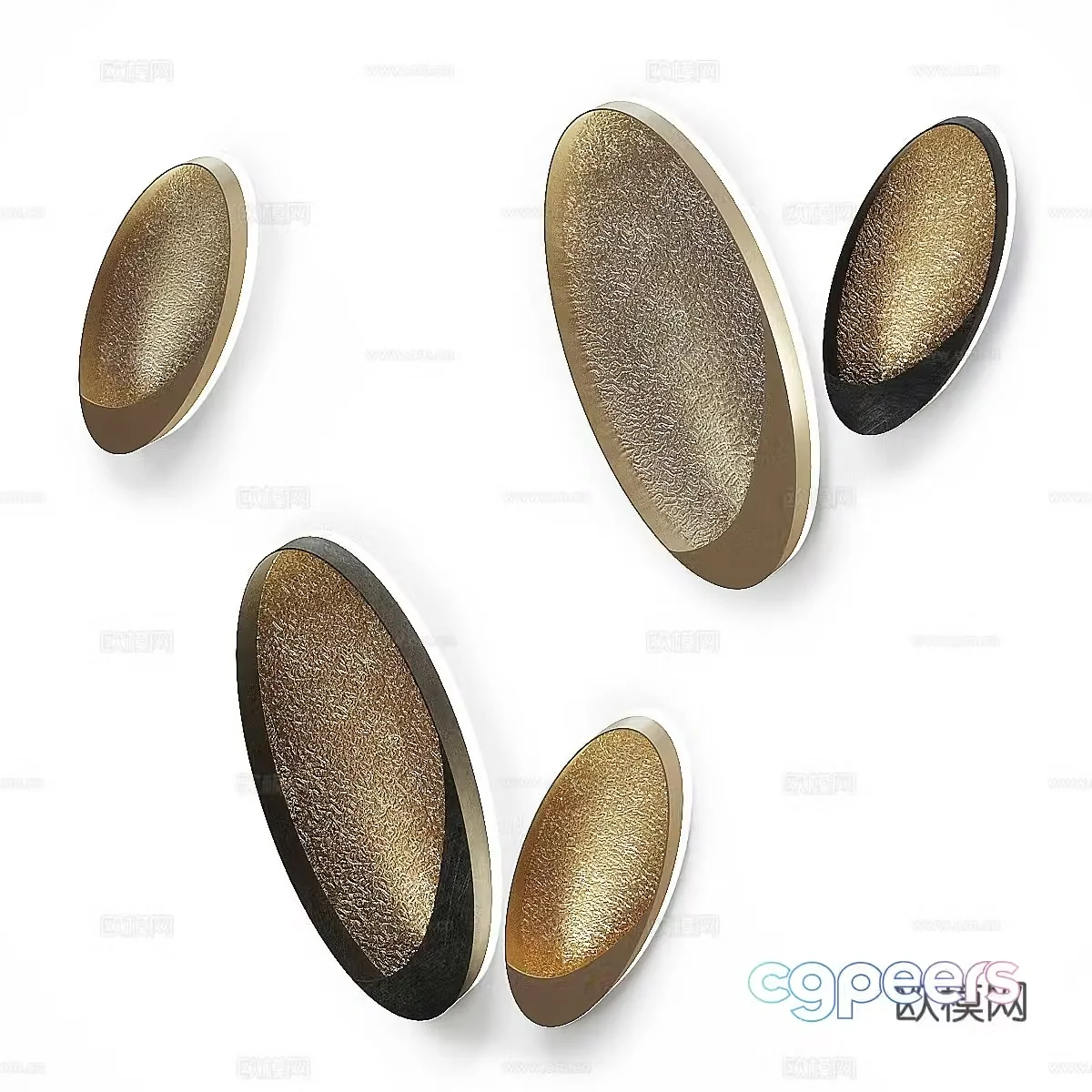 Modern light luxury minimalist decorative wall light 3D model